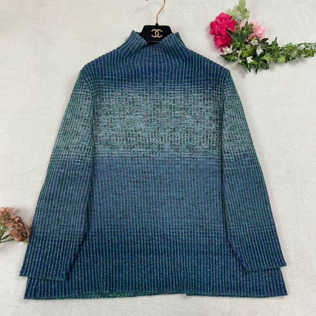 J692 新品未使用 L マリナリナルディ ニット ラメ カットソー レディース