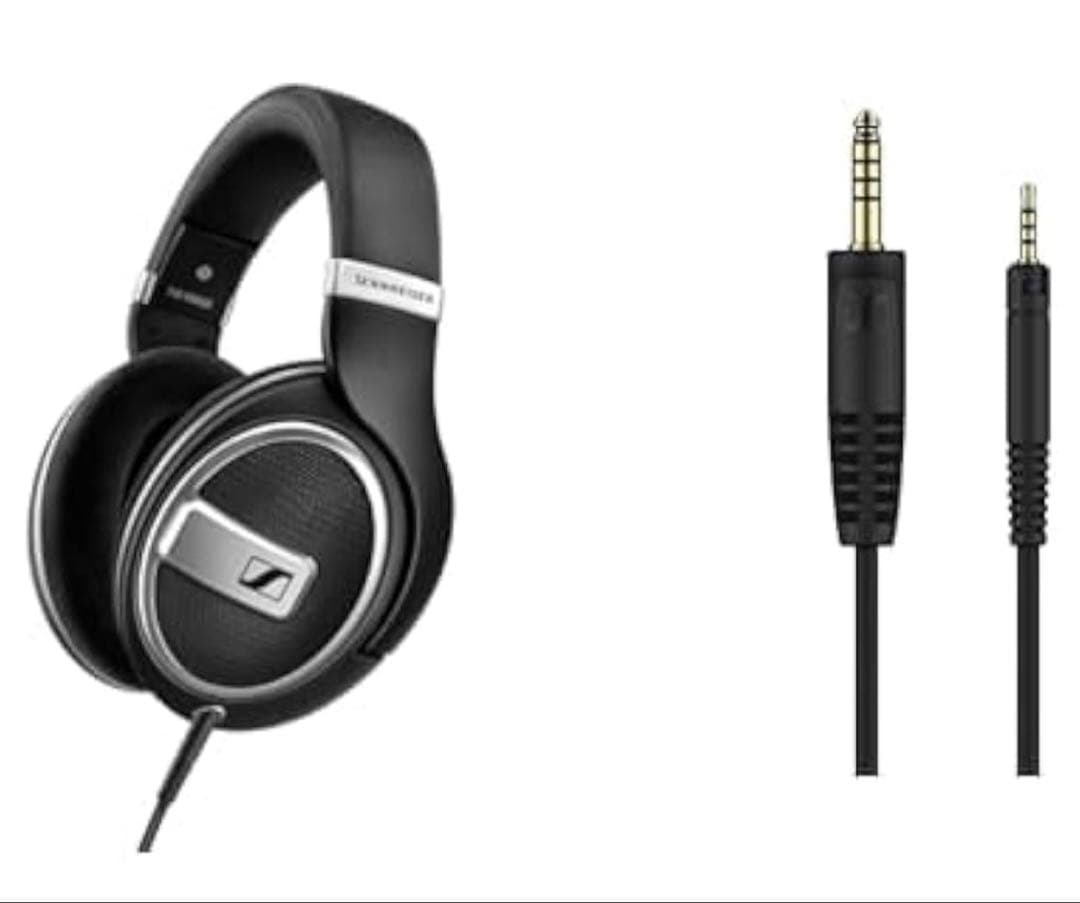 新品ゼンハイザー ヘッドホン HD 599 SE 黒＋4.4mmバランスケーブル