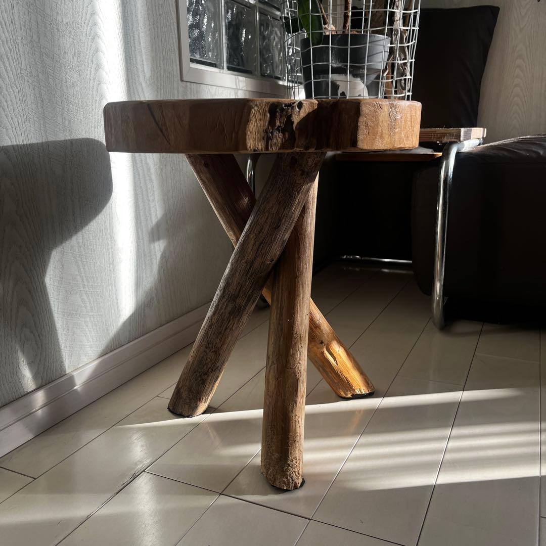 Garage Shibuya スツール　木製 一点もの