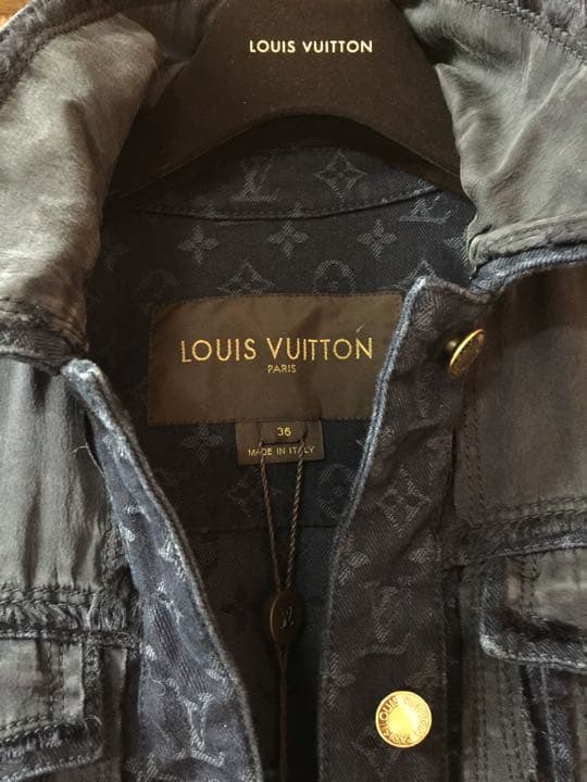 りえピLOUIS VUITTON モノグラム柄 デニムジャケット Gジャン