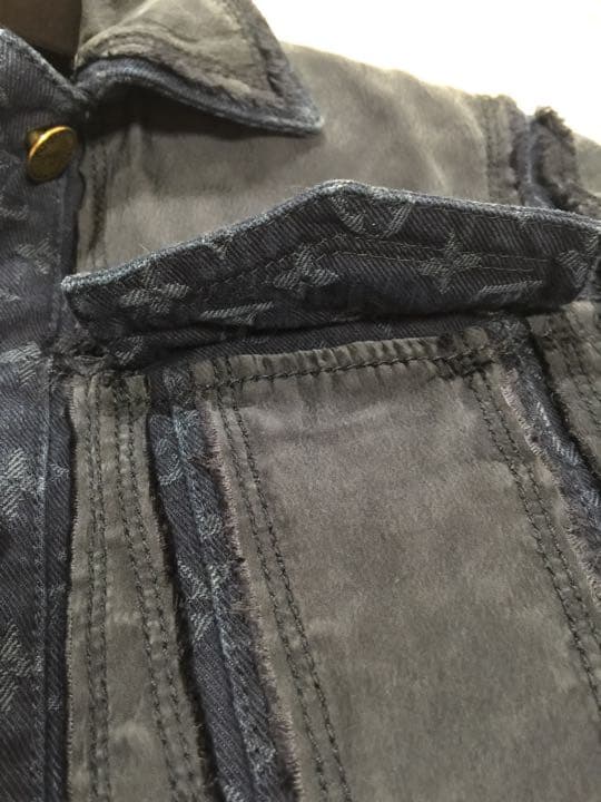 りえピLOUIS VUITTON モノグラム柄 デニムジャケット Gジャン