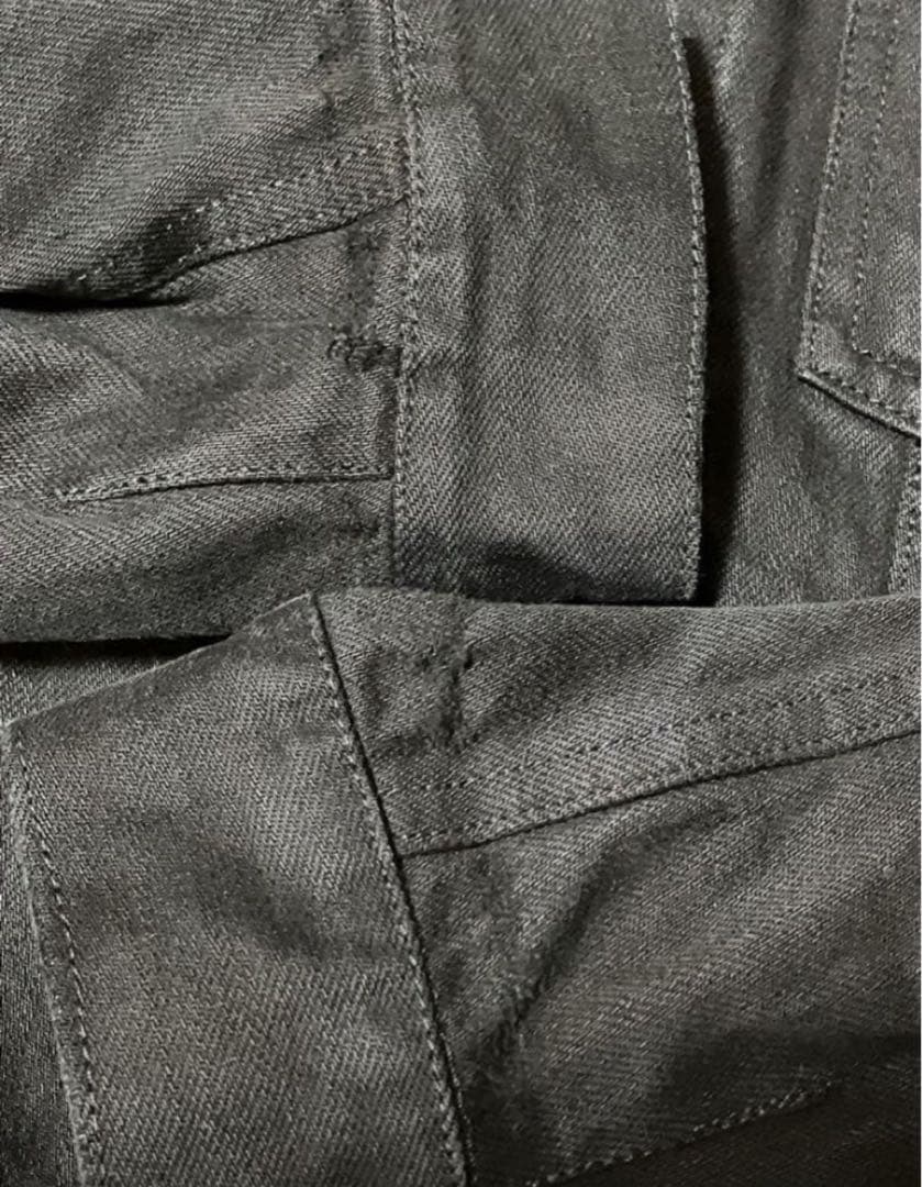 helmut lang 1998 ブラックデニムジャケット 48