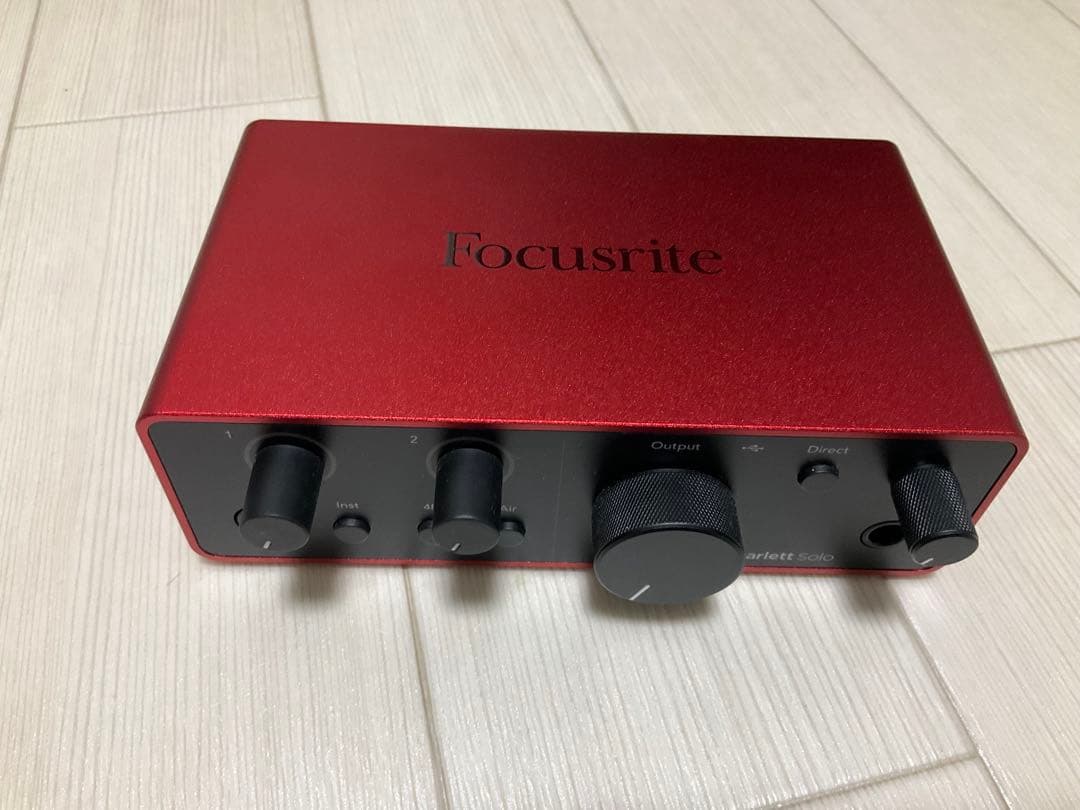 Focusrite Scarlet Solo （gen4）