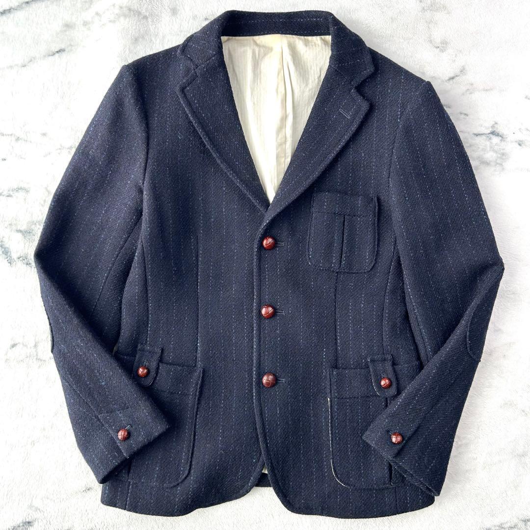 希少✨ハリスツイード×ダファー　テーラードジャケット　胡桃ボタン　100周年記念