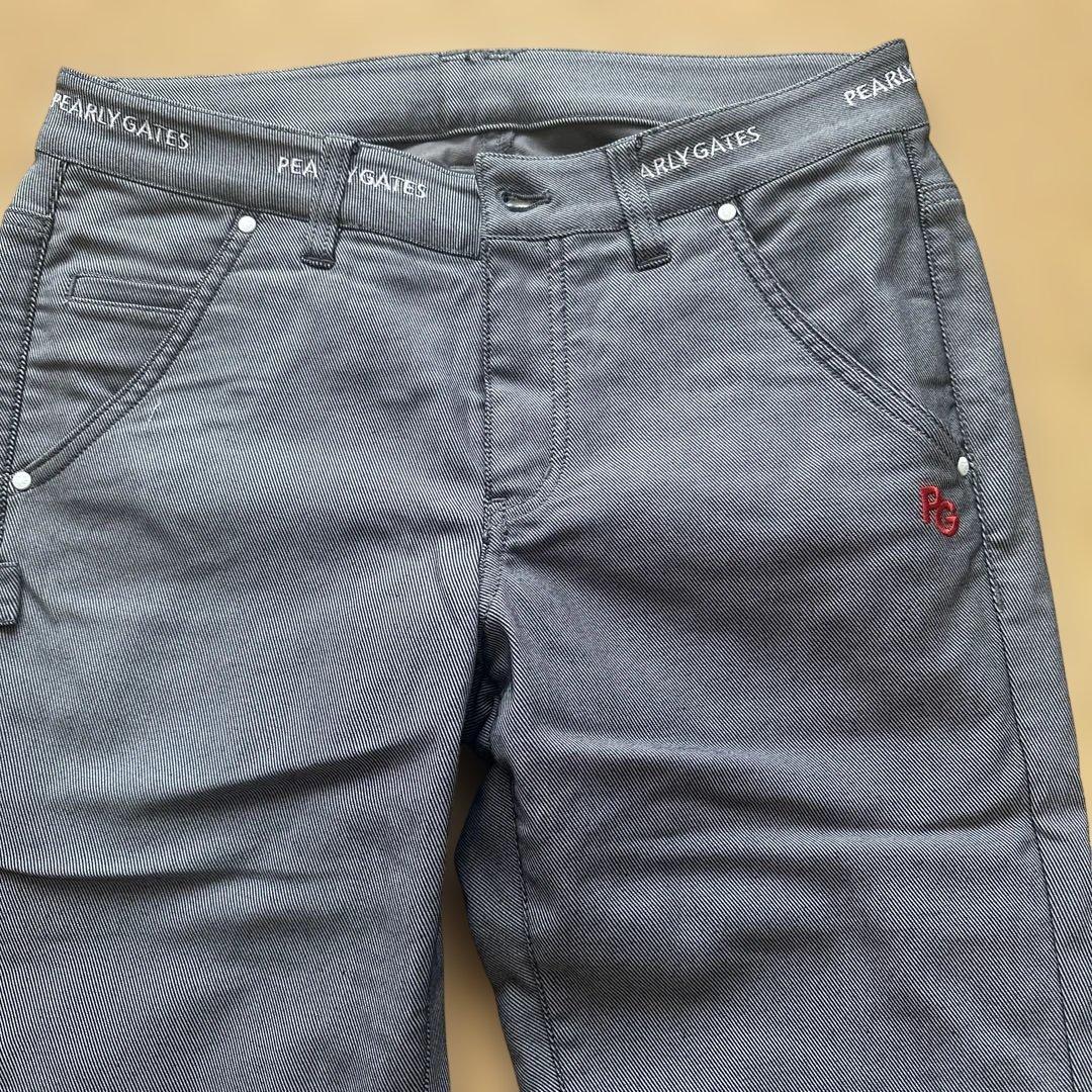 人気完売品パーリーゲイツ ストレッチカルゼ裏サーモパンツ レディスサイズ1