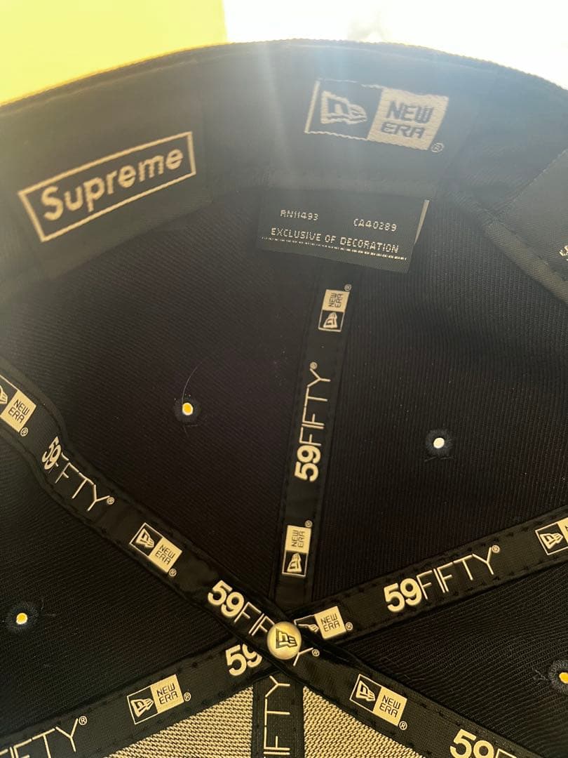 Supreme 59FIFTY ネイビー キャップ 7 1/4