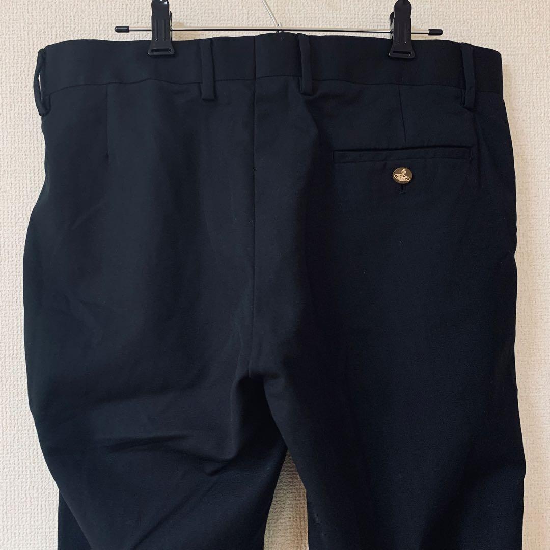 Vivienne Westwood MAN ウールパンツ　オーブボタン　黒　50