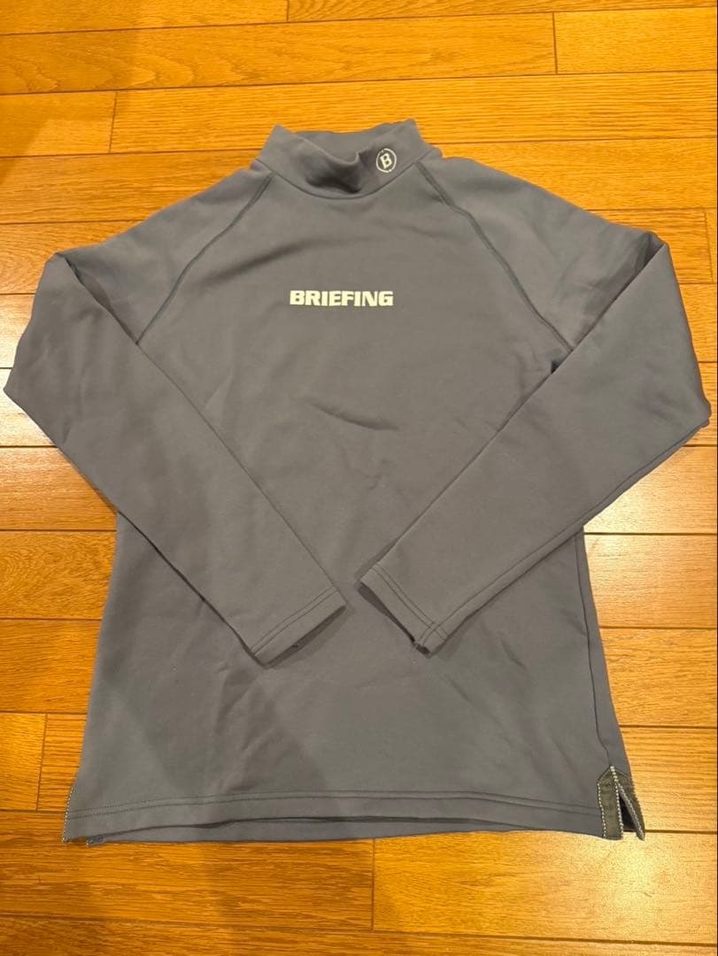 BRIEFING ハイネック裏起毛長袖シャツ
