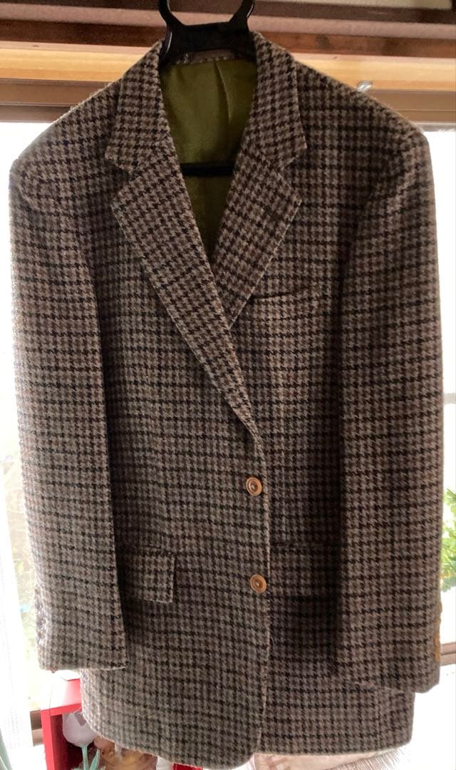 (bendaisen様)専用ハリスツイード テーラードジャケット ツィード千鳥柄