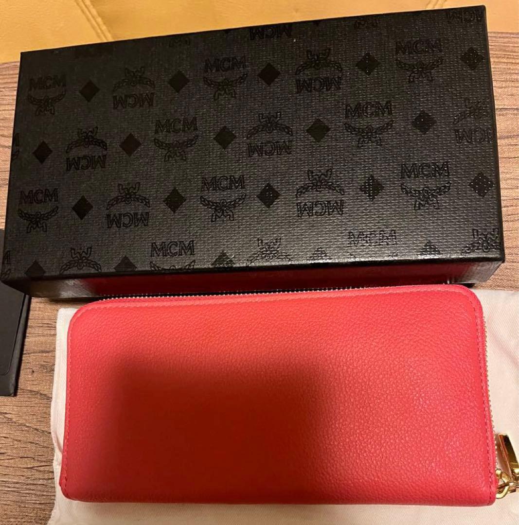 ＭCＭ　正規品　長財布　ラウンドファスナー　　ピンク　新品未使用
