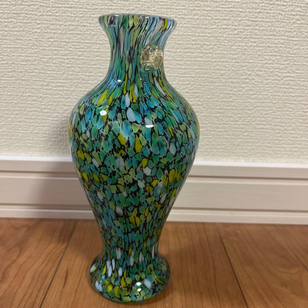 津軽びいどろ　花瓶　石塚硝子　津軽ごよみ