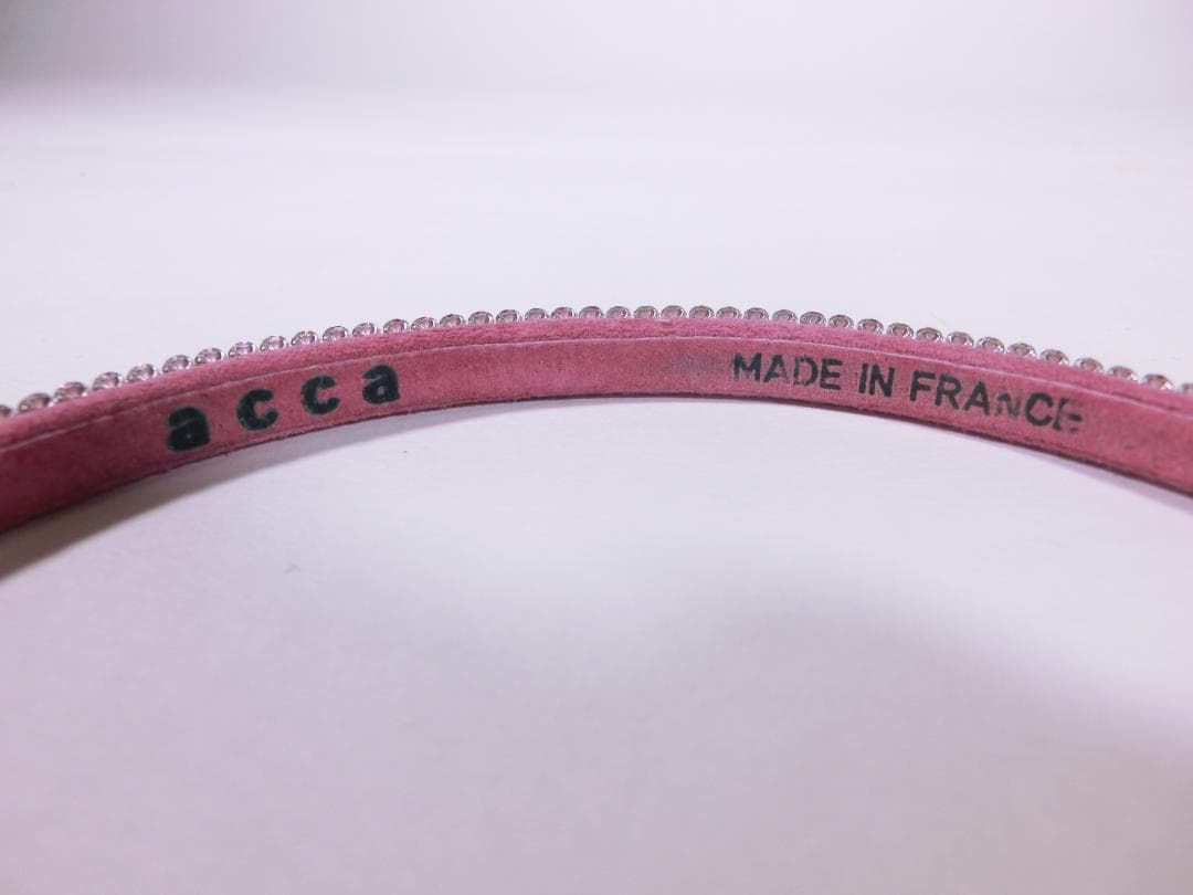 acca ピンククリスタルカチューシャ