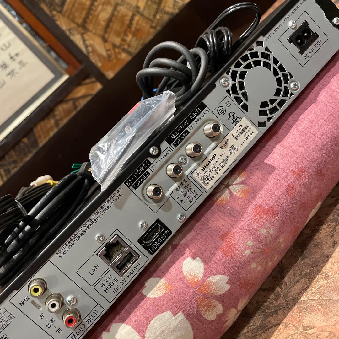 SHARP BD-T 1800 3番組T録画1000GB 新品リモ等付フル装備！
