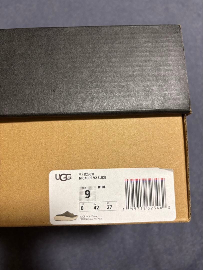 【新品箱付き梱包】UGG CA805 V2 Slideサンダル 27cm カーキ