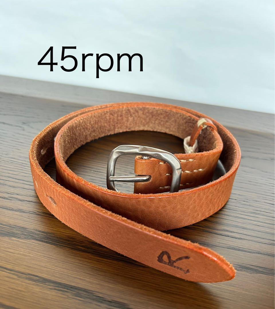 45R 本革ベルト　45rpm
