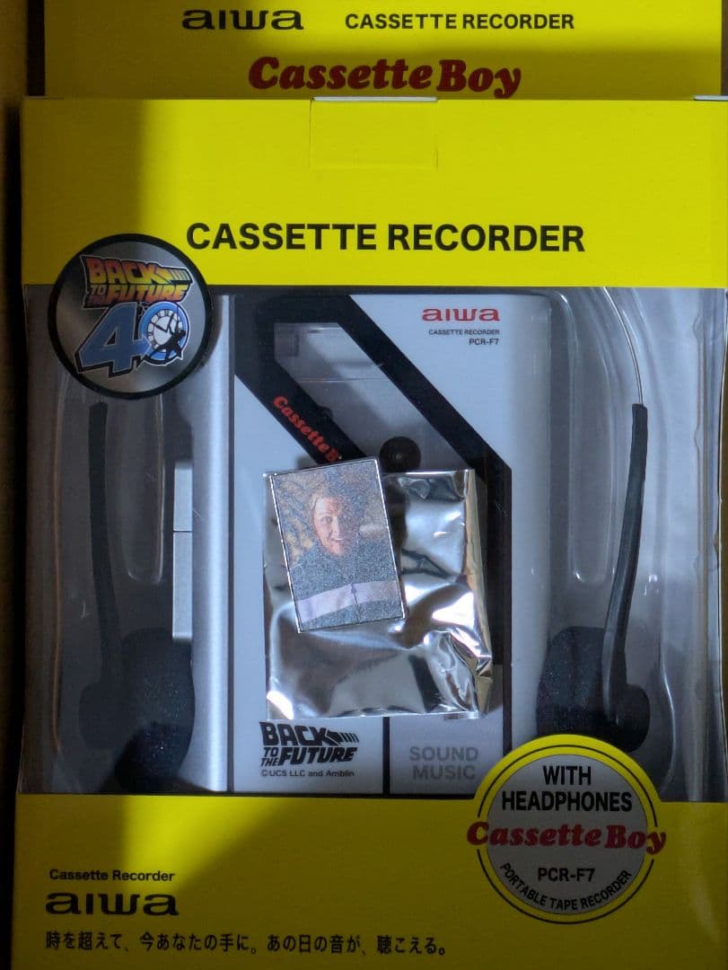 【新品】オマケ付き！　バックトゥザフューチャー ポータブルカセットプレーヤー
