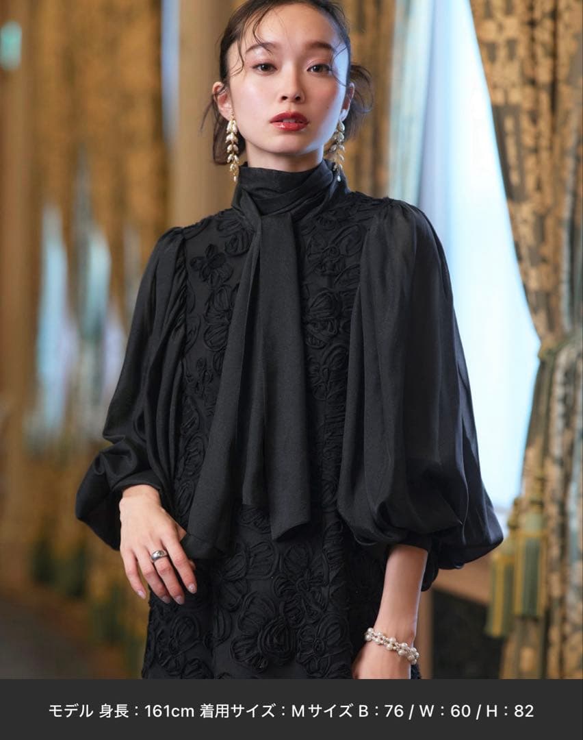 RUIRUE BOUTIQUE ブラック　オケージョンドレス 結婚式