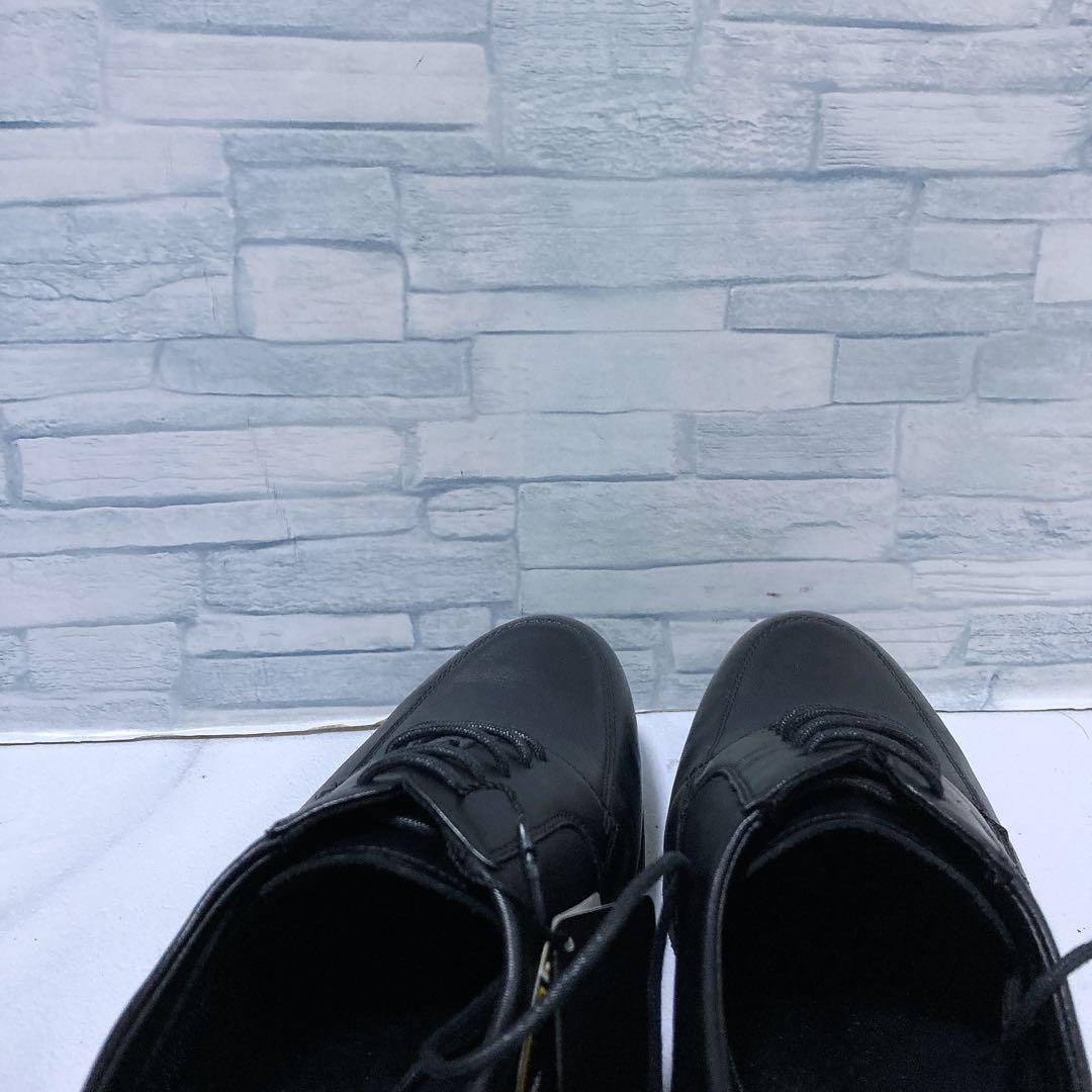 新品タグ アシックスランウォーク ビジネスシューズ ゴアテックス 26 3E 黒