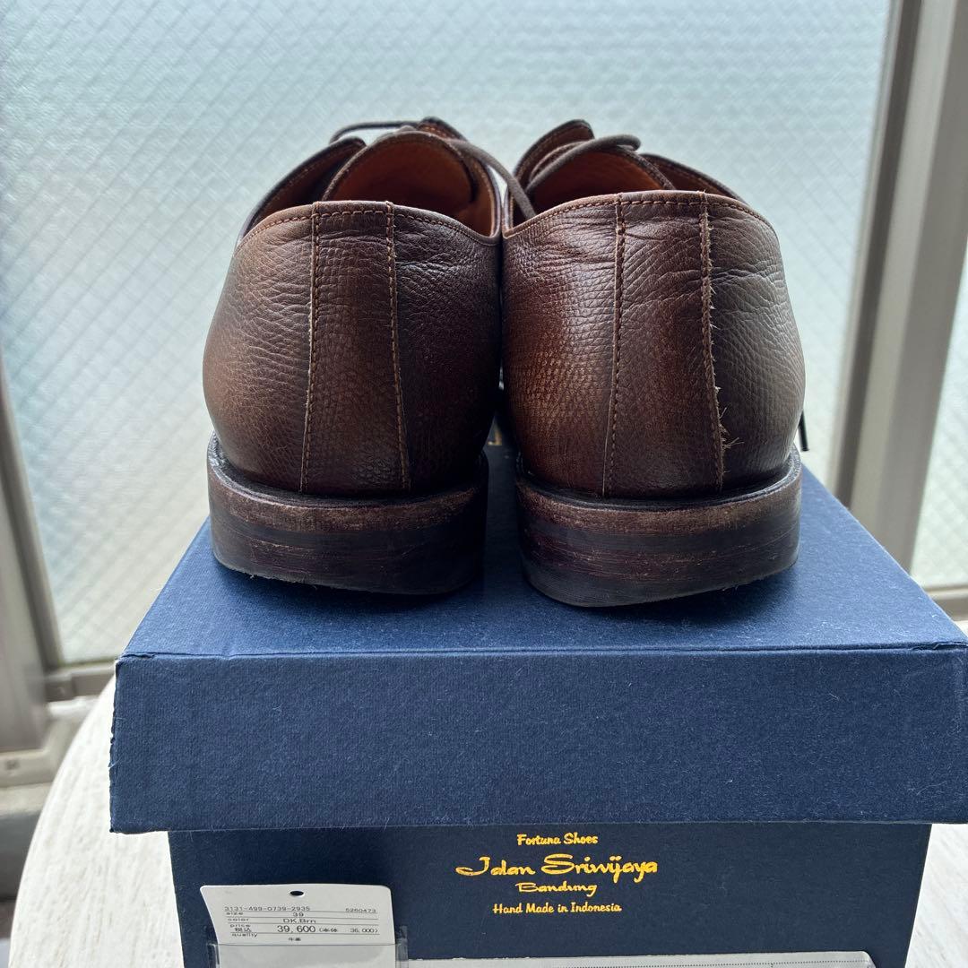 ブラウンレザー ドレスシューズ　ジャランスリウァヤ　ユナイテッドアローズ