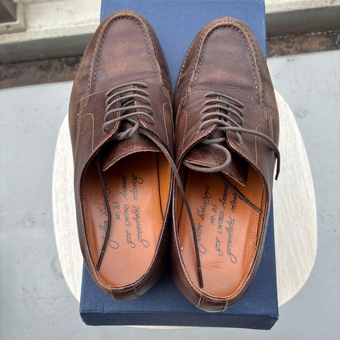 ブラウンレザー ドレスシューズ　ジャランスリウァヤ　ユナイテッドアローズ