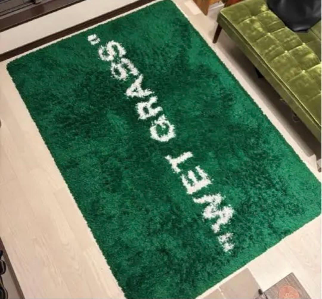 IKEA WET GRASS ラグ Virgil Abroh off-white