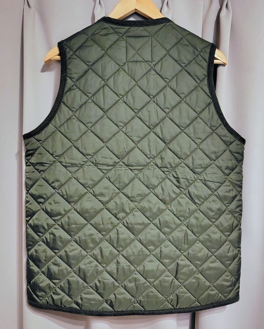 LAVENHAM キルティングベスト M 38 カーキ