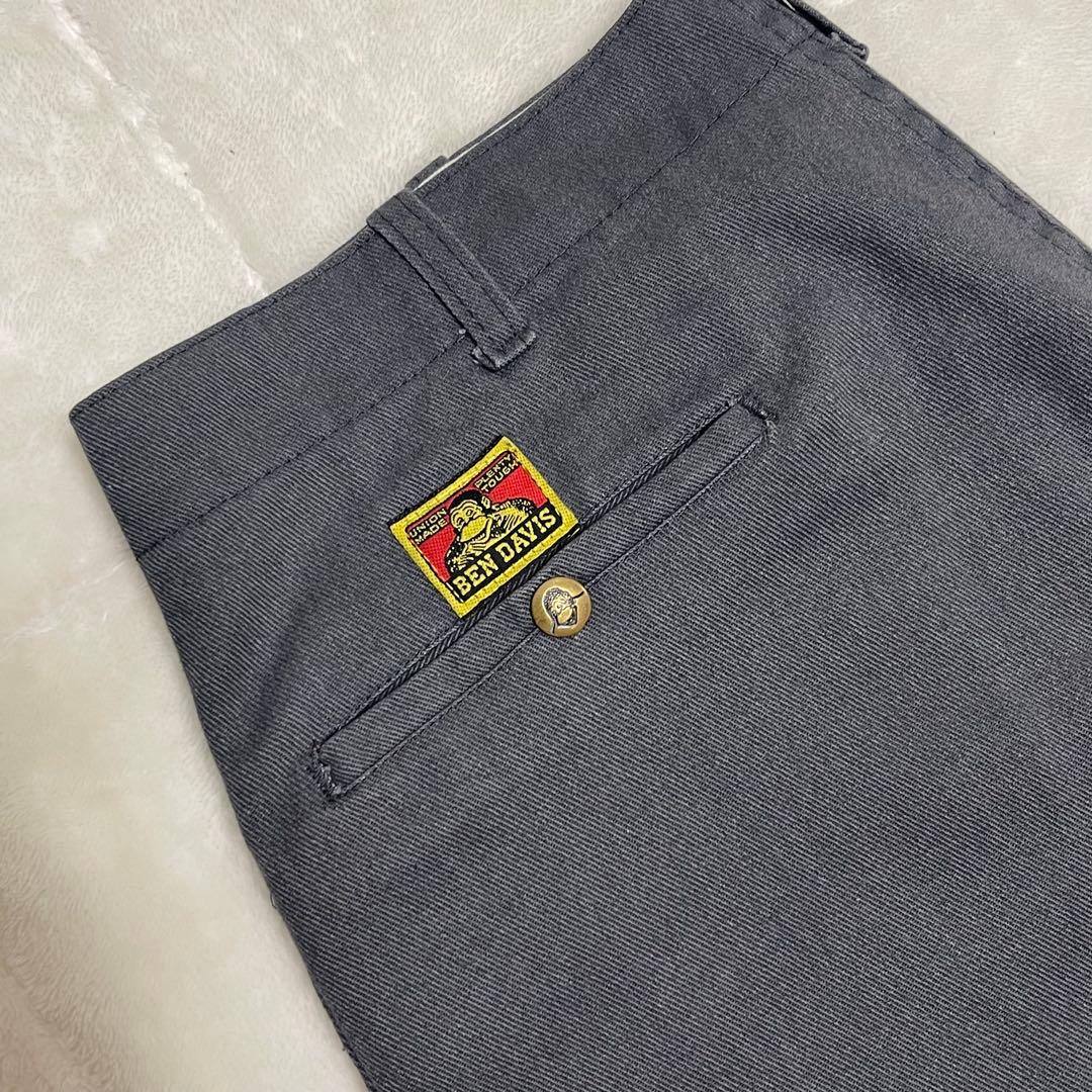 BEN DAVIS 80s 黄タグ フリスコパンツ グレー USA製 W36