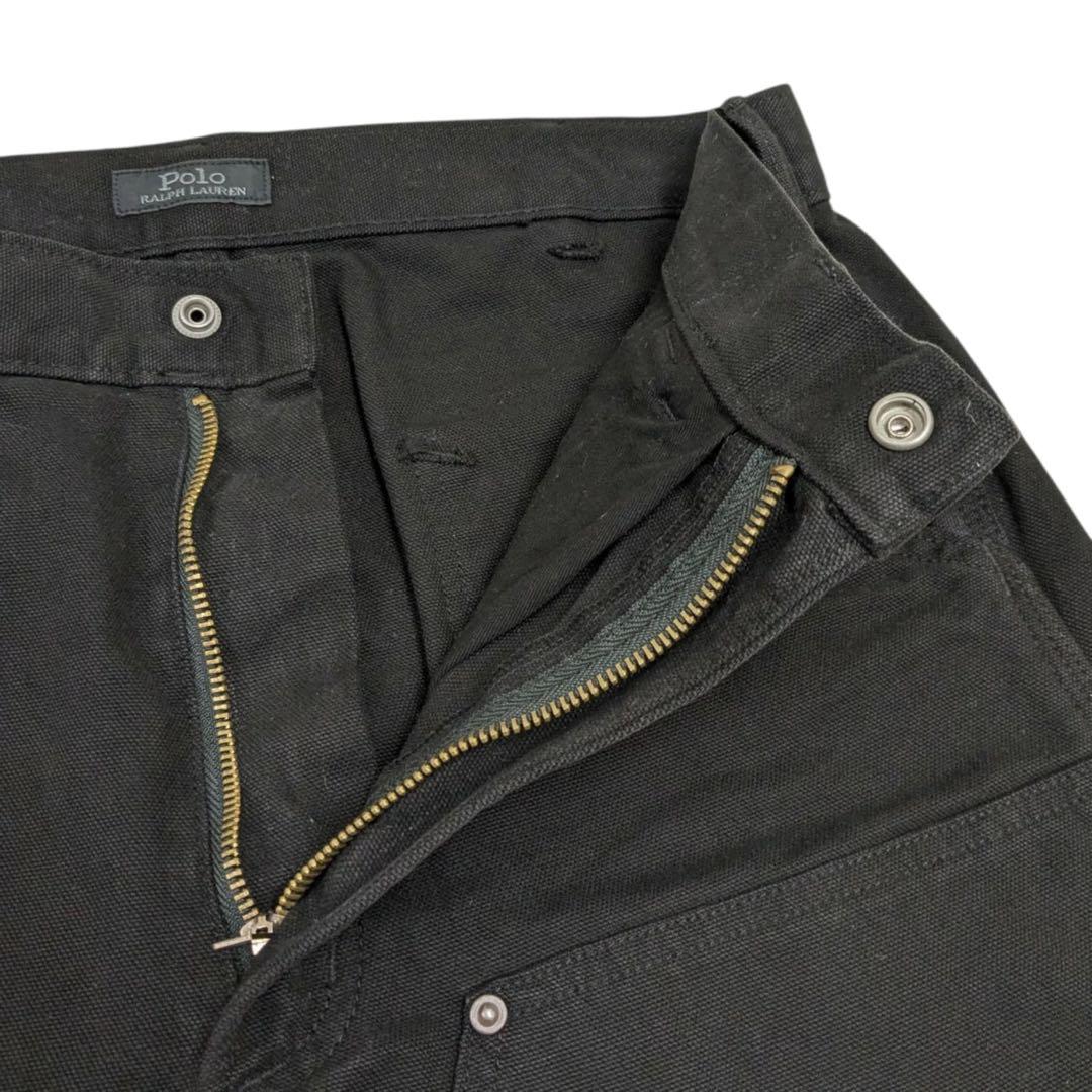 Polo Ralph Lauren ブラック ワークパンツ ダブルニー