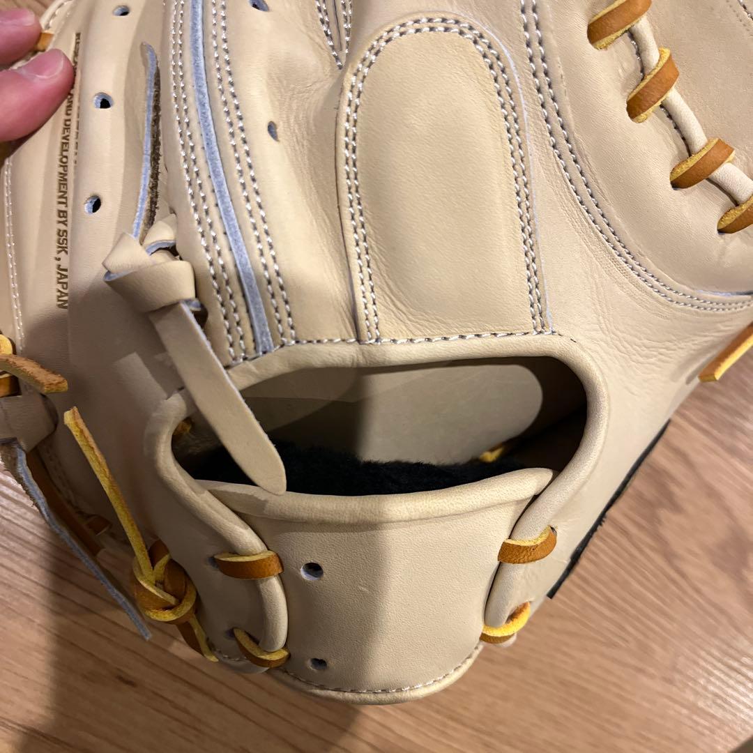 新品定価40,700円硬式用 SSK キャッチャーミット キャメル