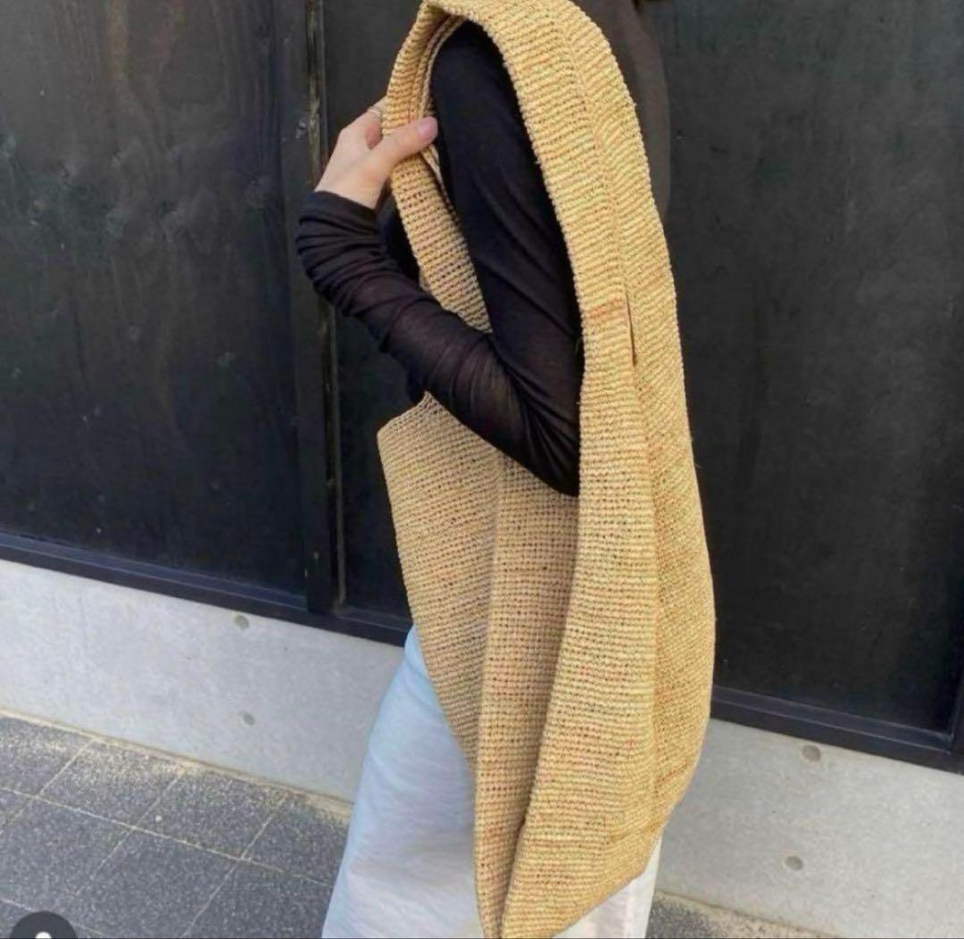美品★ seya. セヤ RAFFIA SHOPPING BAG ラフィア