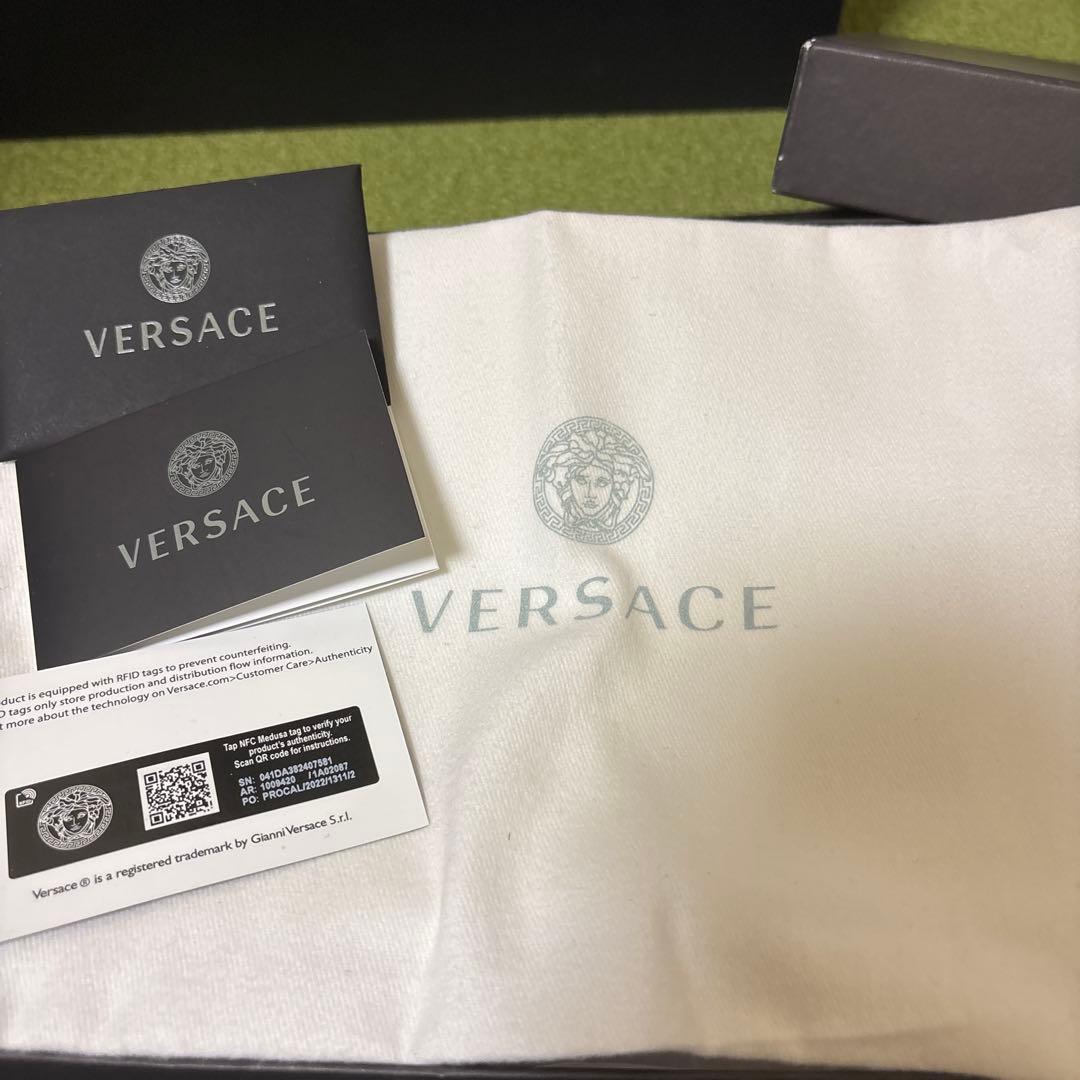 激安VERSACE ピンク メドューサ　スクエアトゥ エナメルミュール 新品