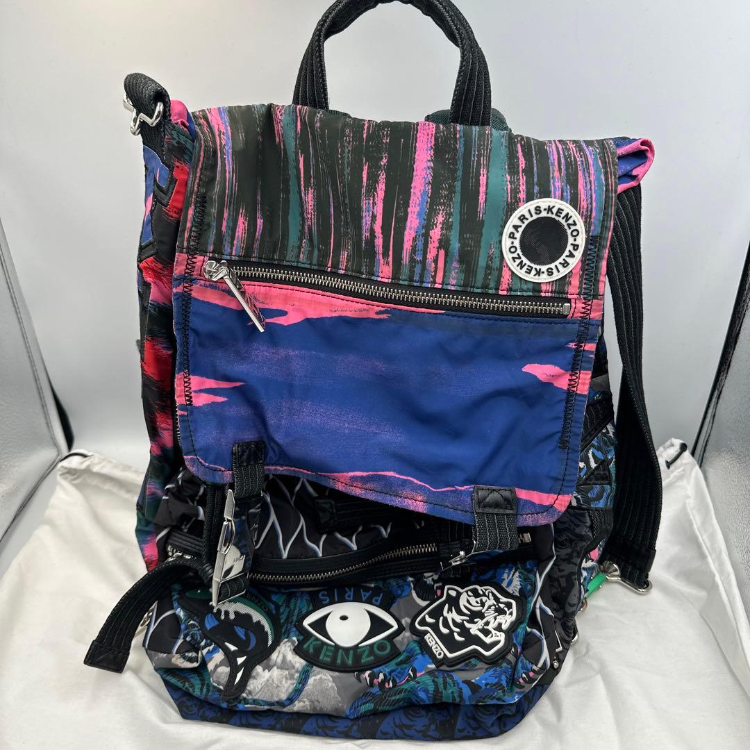 KENZO PARISマルチカラーバックパック　リュック