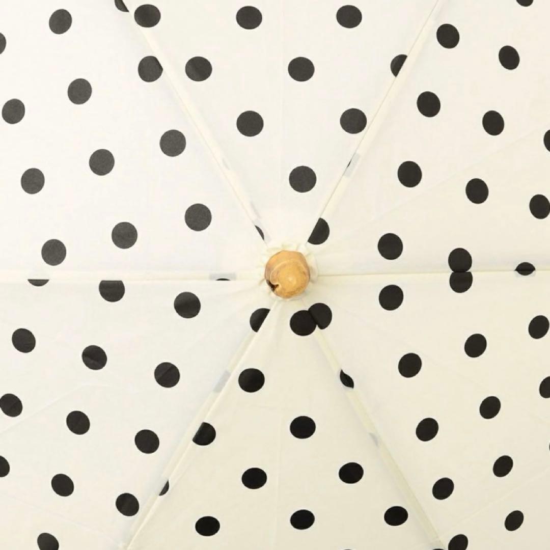 未使用トラディショナルウェザー 晴雨兼用折り畳 み傘ドット柄 UV加工