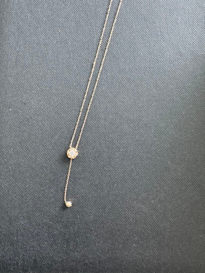 FOREVERMARK ダイヤモンド ロングネックレスピンクゴールド