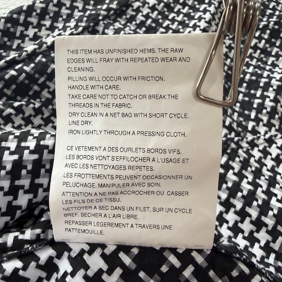 ジュンヤワタナベ コムデギャルソン ジャケット ツイード 総柄 薄手 チェック