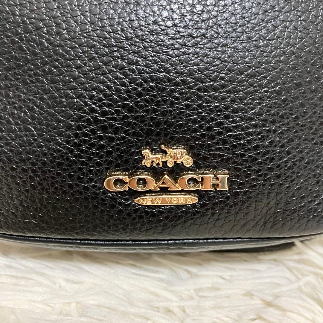COACH＊ ウエストバッグ レザー シグネチャーブラウン