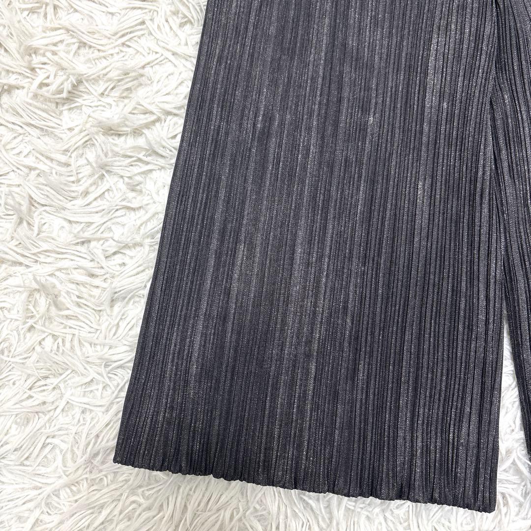 【美品】PLEATS PLEASE プリーツプリーズ デニム転写 ハーフパンツ