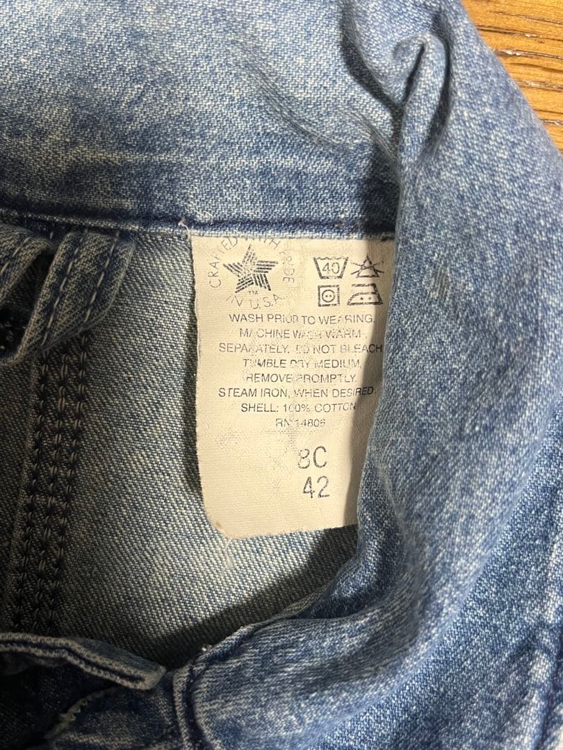 Carhartt カーハート USA製 デニムカバーオール チョアコート 42