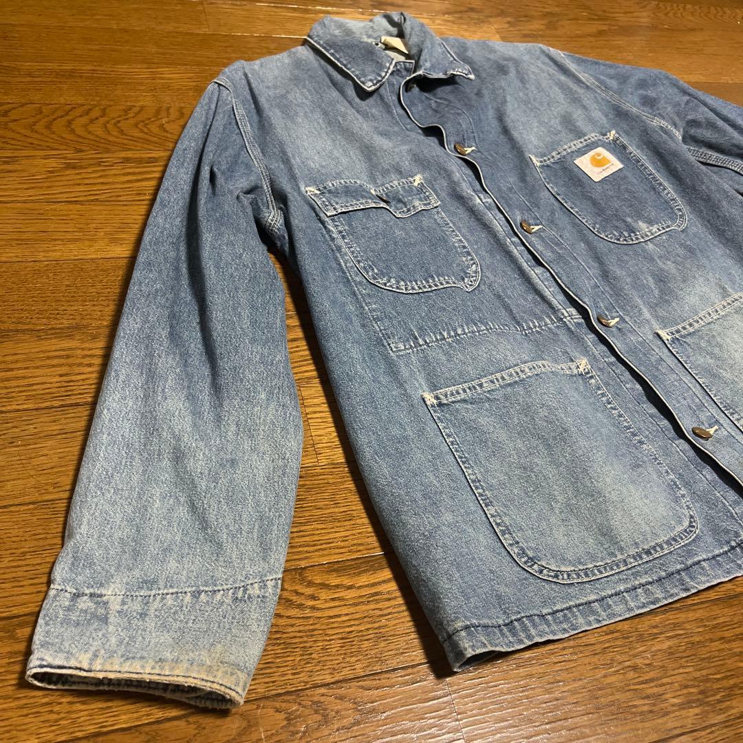Carhartt カーハート USA製 デニムカバーオール チョアコート 42