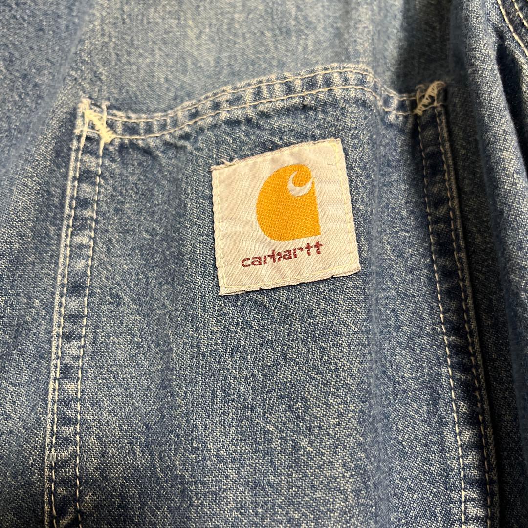 Carhartt カーハート USA製 デニムカバーオール チョアコート 42