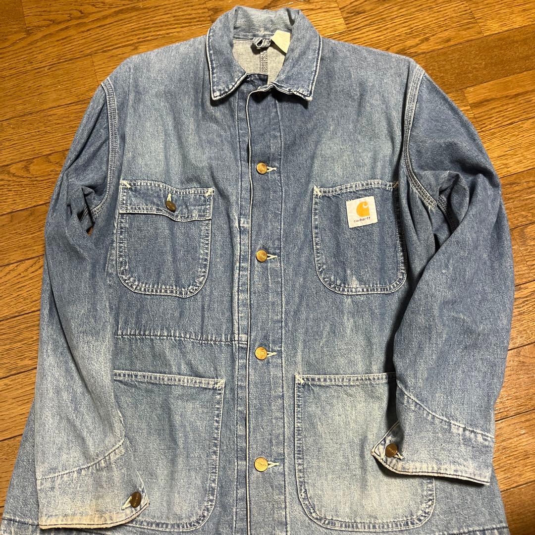 Carhartt カーハート USA製 デニムカバーオール チョアコート 42