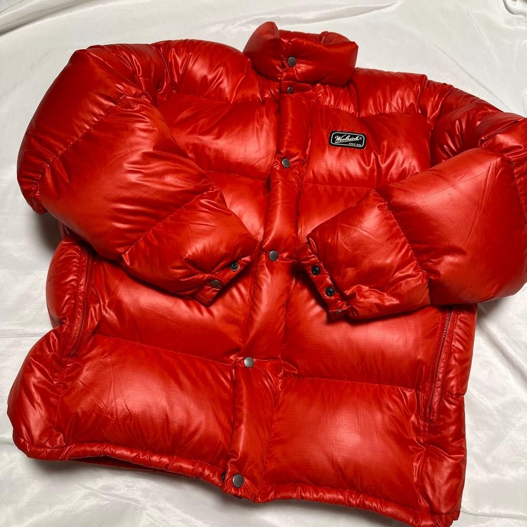 90s ウールリッチ/WOOLRICH ダウンジャケット　レッド　L 肉厚