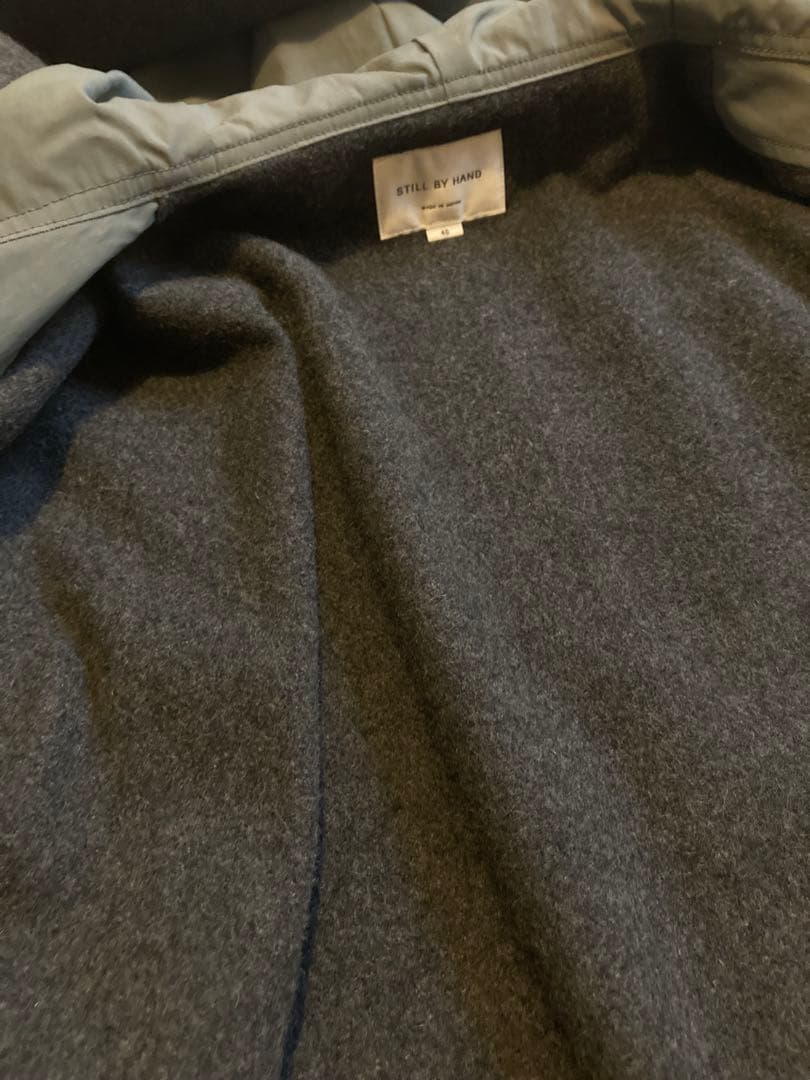 STILL BY HAND スティルバイハンド　塩縮ナイロンハーフコート