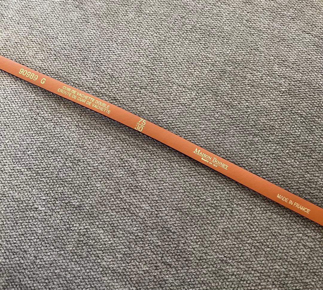 【超美品】メゾンボワネ MAISON BOINET 90989G レッドブラウン