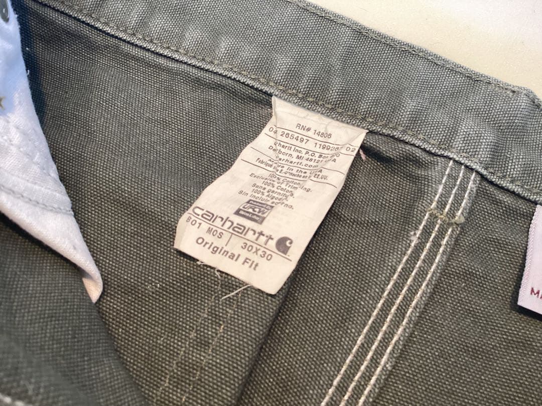 USA製　Carhartt ペインターパンツ　B01 MOS 30×30