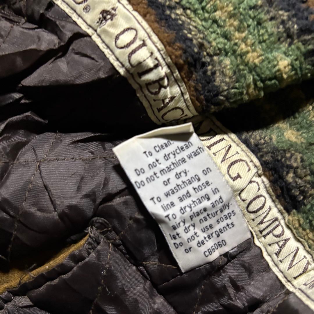 00sOUTBACK T オイルドジャケット襟レザー XL