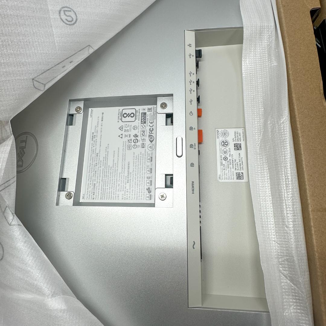 Dell U2723QX 27インチ 4K IPS モニター 元箱・付属品完備