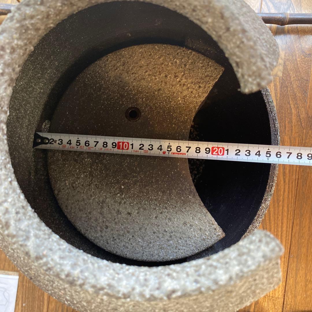 貴重未使用】電動つくばい　湧き水　流水　スポットライト付き