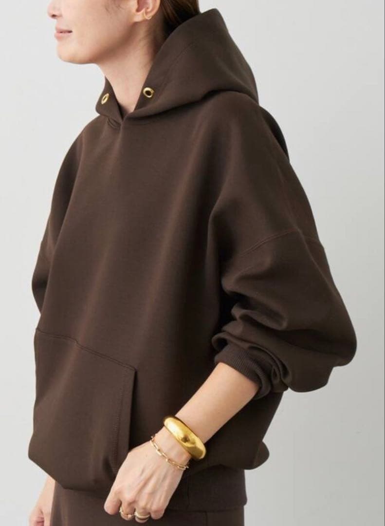 Deuxieme Classe Oversized Hoodie ブラウン