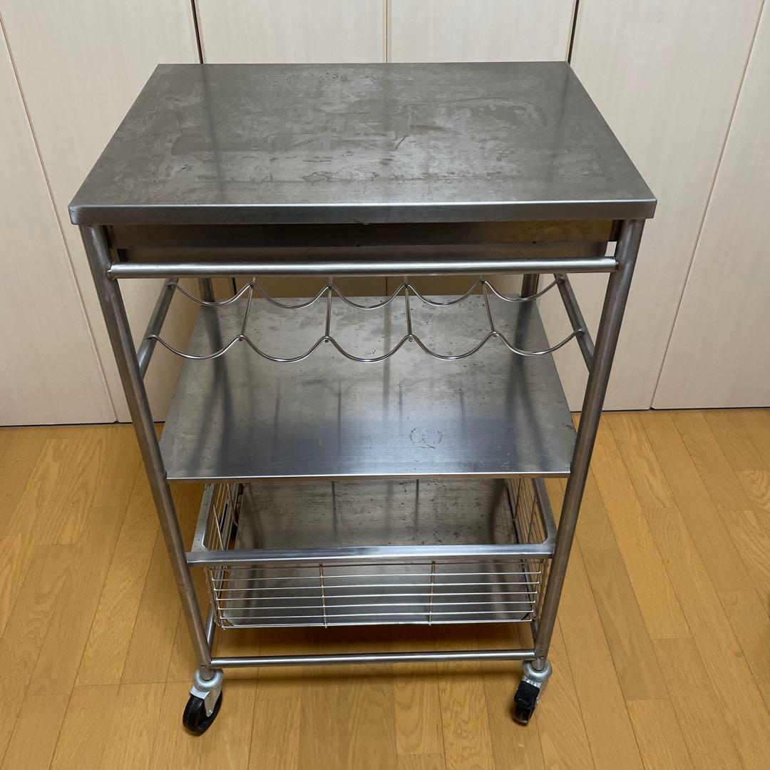 4月掲載終了予定：ステンレスワゴン IKEA イケア GRUNDTAL 廃盤